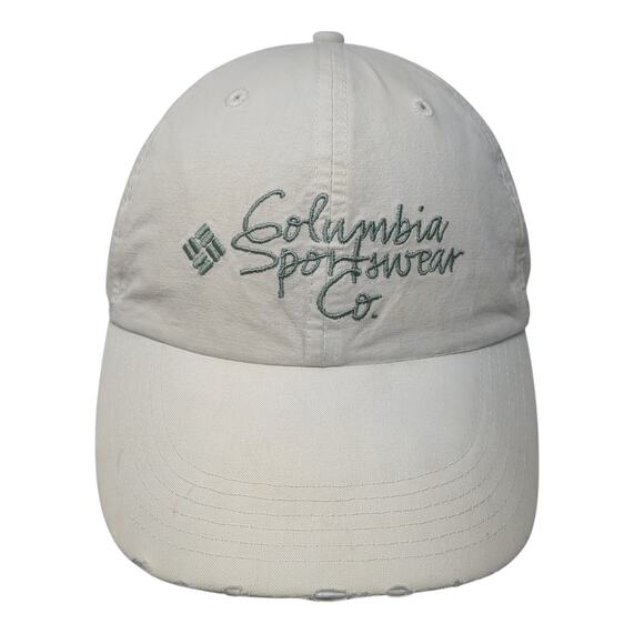 Columbia Sportwear Co. Slideback Hat White One Size Adjustable Embroidered - Picture 1 of 9